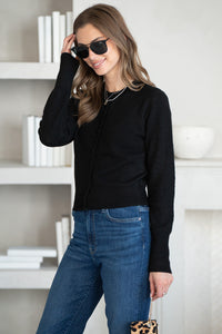 MICKY KNIT BUTTON CARDIGAN