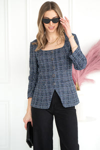 ELTON TWEED BLAZER