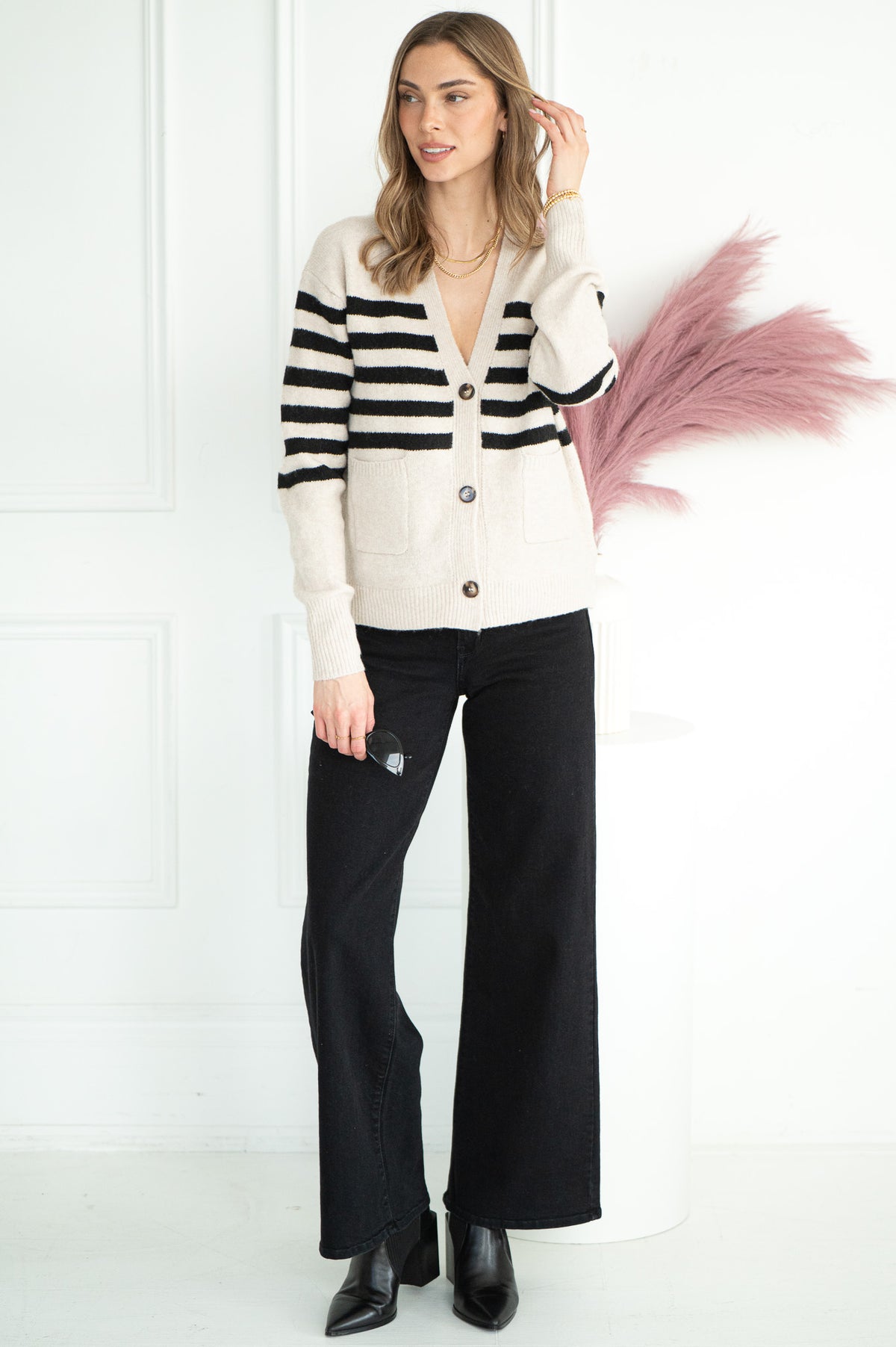 STANLEY STRIPE CARDIGAN