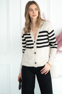 STANLEY STRIPE CARDIGAN