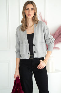 WARM UP TO ME CARDIGAN-GY