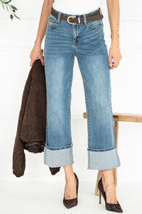 SIMONE CUFFED JEANS IN BLUE