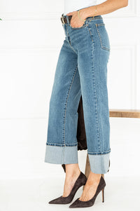 SIMONE CUFFED JEANS IN BLUE