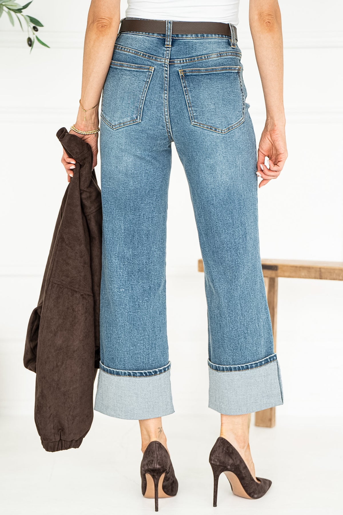 SIMONE CUFFED JEANS IN BLUE