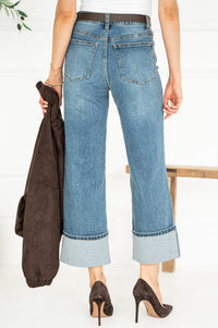 SIMONE CUFFED JEANS IN BLUE