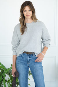 AVERY CREWNECK SWEATER-GY
