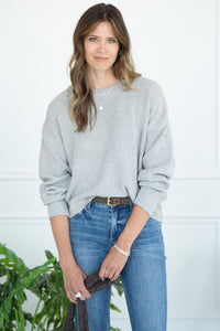 AVERY CREWNECK SWEATER-GY