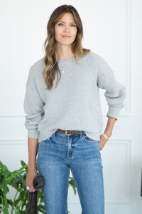 AVERY CREWNECK SWEATER-GY