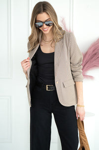 LONI HOUNDSTOOTH BLAZER