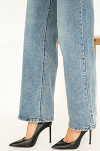 MAVERICK WIDE LEG JEANS IN BLUE