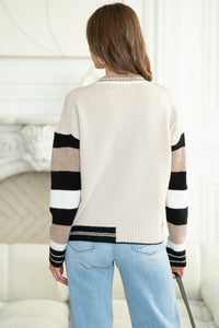 REED ARM STRIPE SWEATER