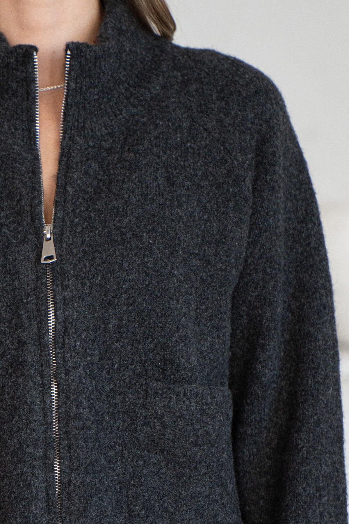 READY OR NOT SWEATER CROPPED SWEATER JACKET