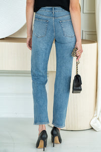 AYLA STRAIGHT LEG JEANS-BL