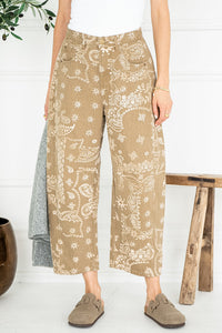 PAISLEY PRINT SOFT CURVE JEANS