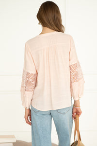 SYMES LACE DETAIL BLOUSE