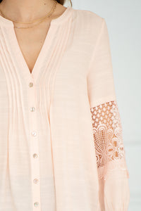 SYMES LACE DETAIL BLOUSE