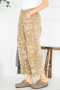 PAISLEY PRINT SOFT CURVE JEANS