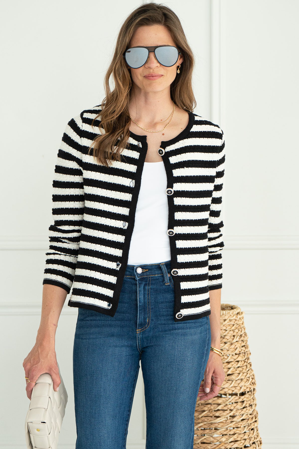 ENNIS STRIPE CARDIGAN