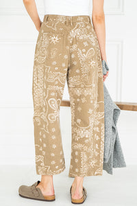 PAISLEY PRINT SOFT CURVE JEANS