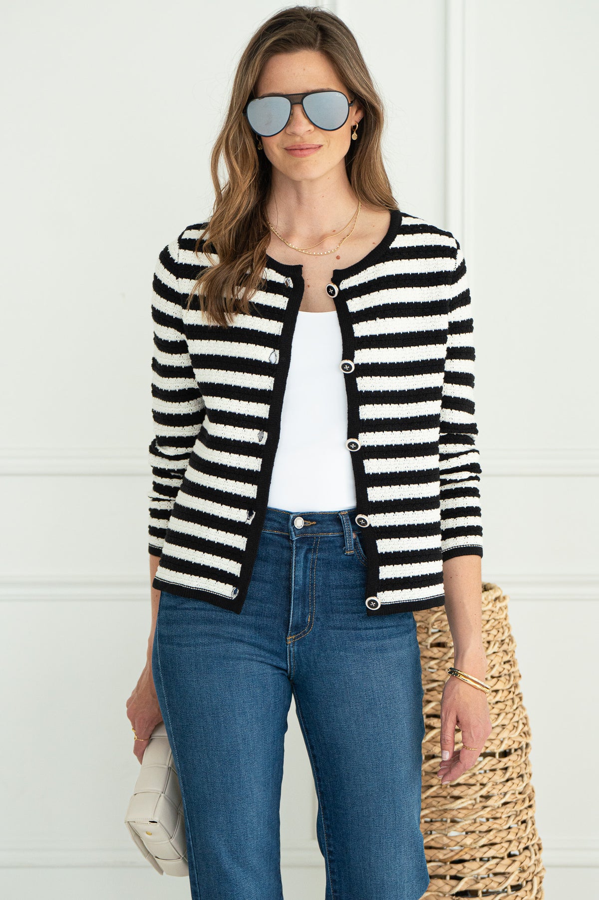 ENNIS STRIPE CARDIGAN