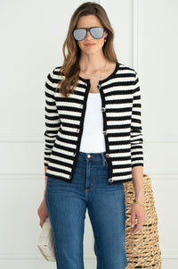 ENNIS STRIPE CARDIGAN