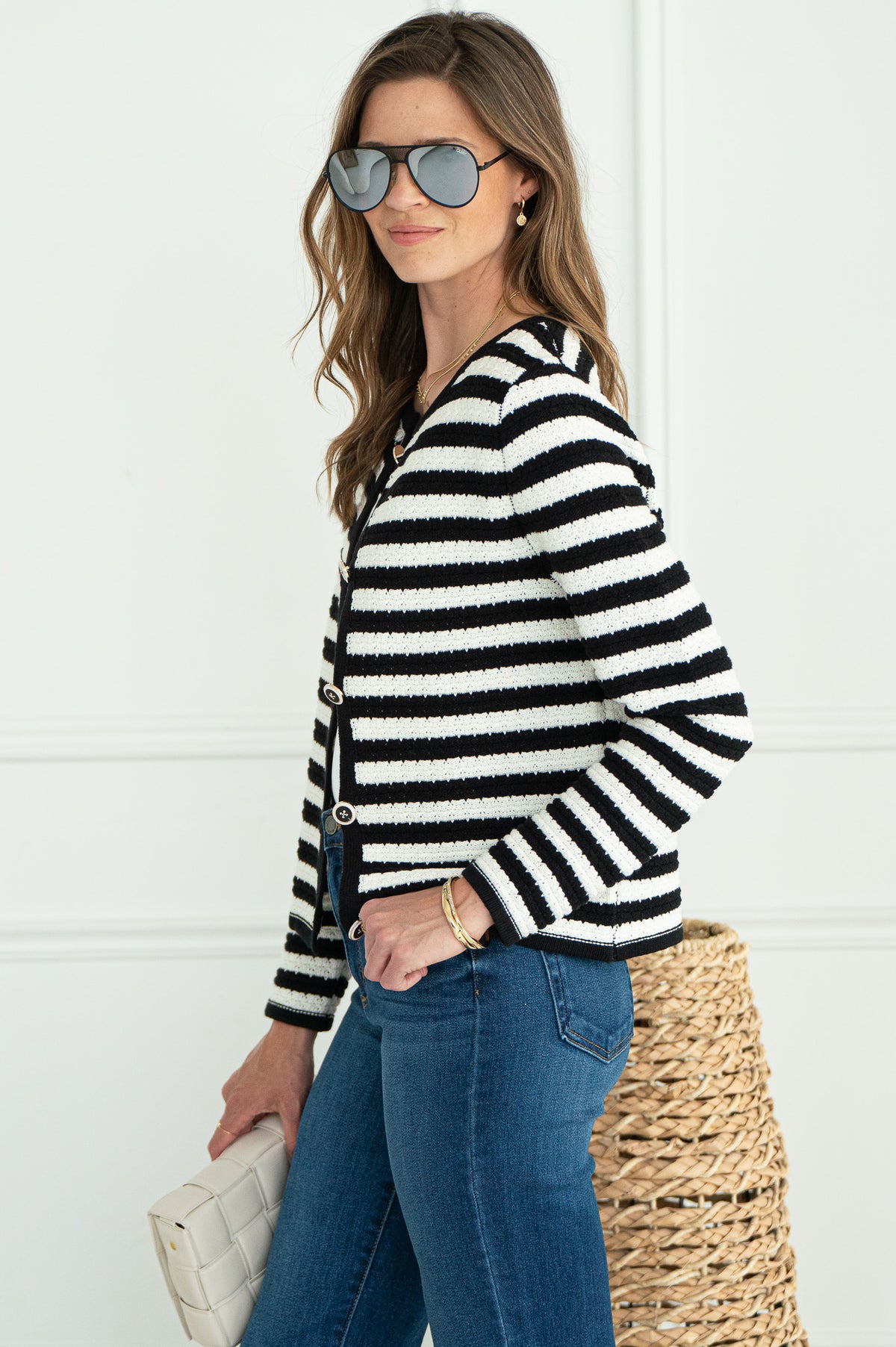 ENNIS STRIPE CARDIGAN