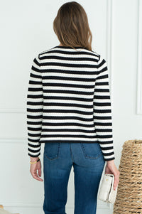 ENNIS STRIPE CARDIGAN