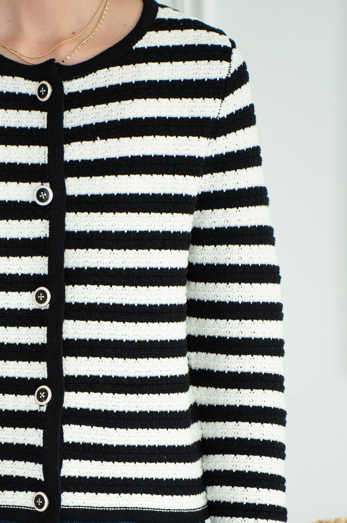 ENNIS STRIPE CARDIGAN