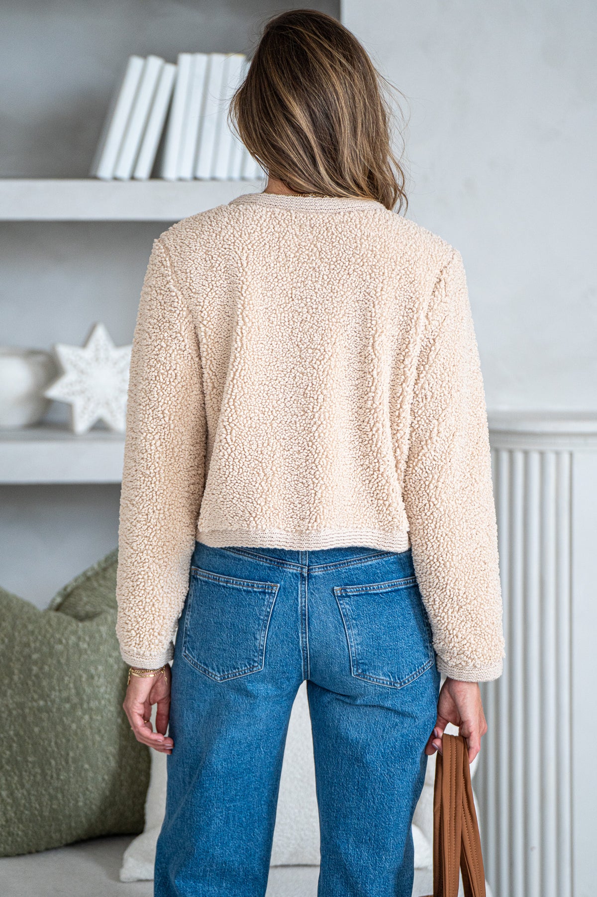 COZY SHERPA CARDIGAN