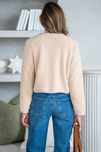 COZY SHERPA CARDIGAN