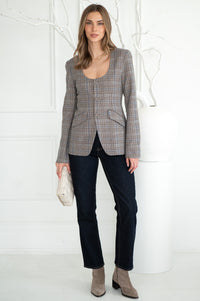 IMANI PLAID BLAZER