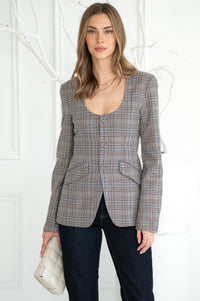 IMANI PLAID BLAZER