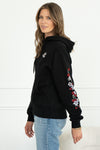ISABEL FLORAL EMBROIDERED HOODIE