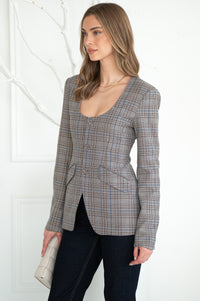 IMANI PLAID BLAZER