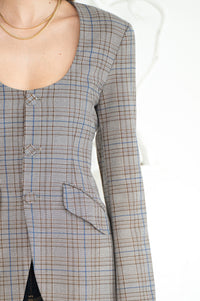 IMANI PLAID BLAZER