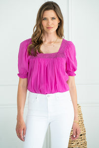 FAWN SQUARE NECK BLOUSE-PU