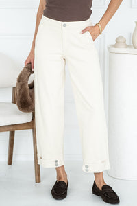 JORY  DOUBLE BUTTON SOFT CURVE JEANS