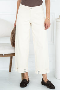 JORY  DOUBLE BUTTON SOFT CURVE JEANS