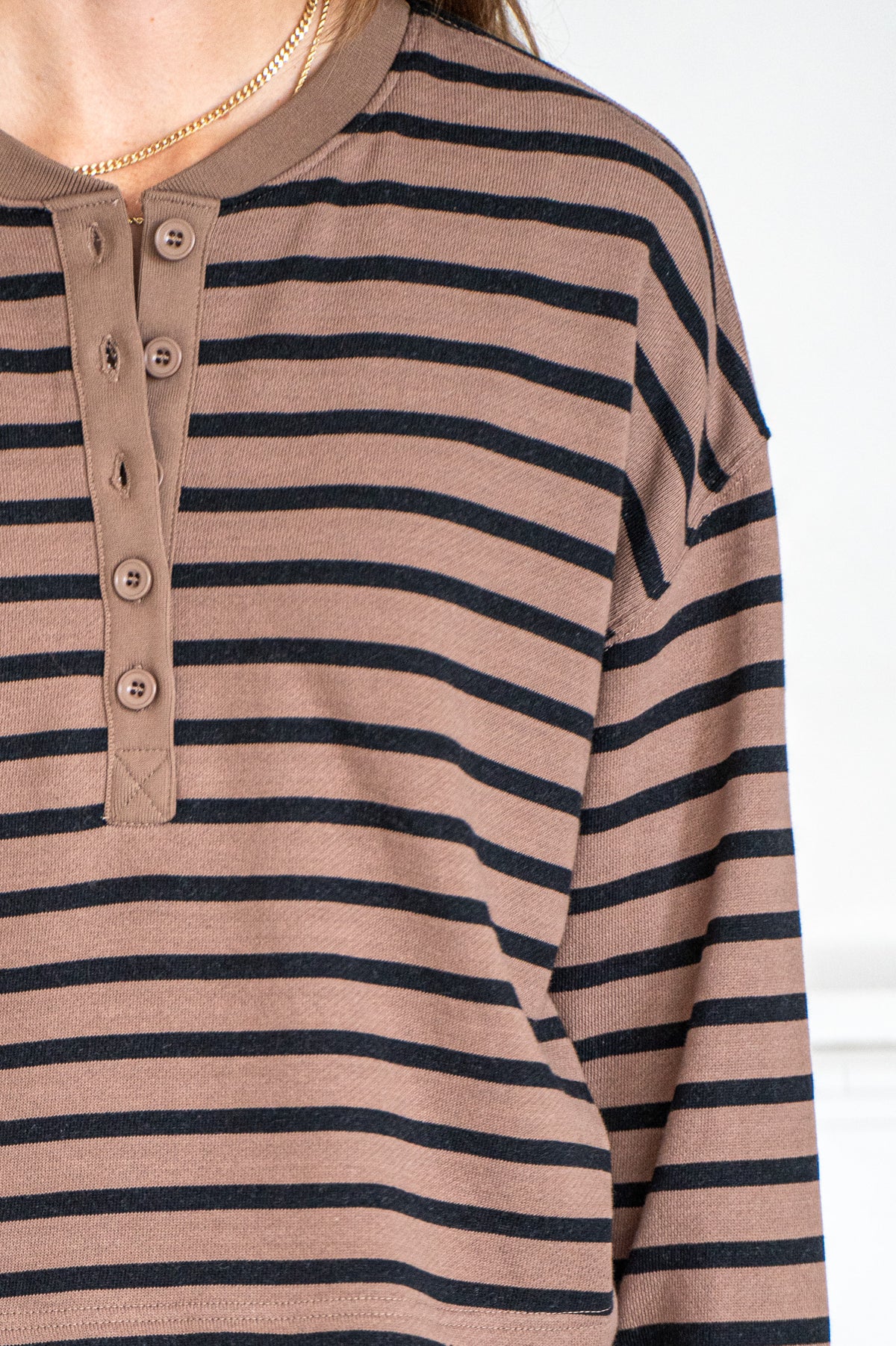 HARLOW STRIPE TERRY SWEATSHIRT