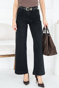 DREW WIDE LEG JEANS IN BLACK