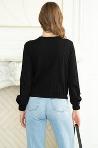 NEO ELASTIC HEM L/S TEE-BK