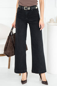 DREW WIDE LEG JEANS IN BLACK