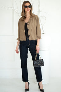 NINA FAUX SUEDE BLAZER
