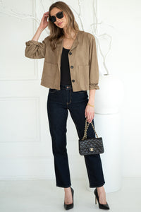 NINA FAUX SUEDE BLAZER