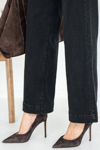 DREW WIDE LEG JEANS IN BLACK