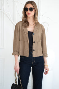 NINA FAUX SUEDE BLAZER