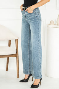 DREW WIDE LEG JEANS IN BLUE