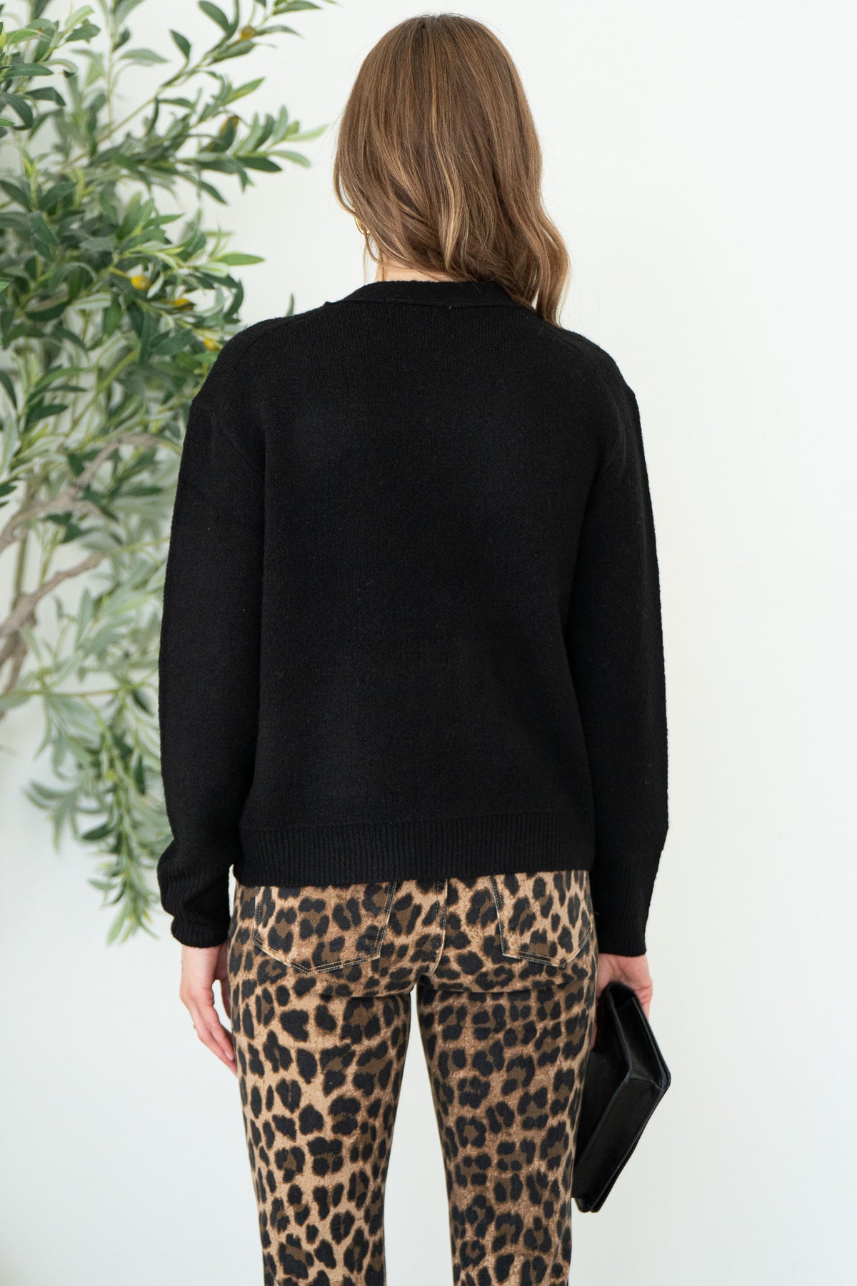 BRAXTON CARDIGAN-BK