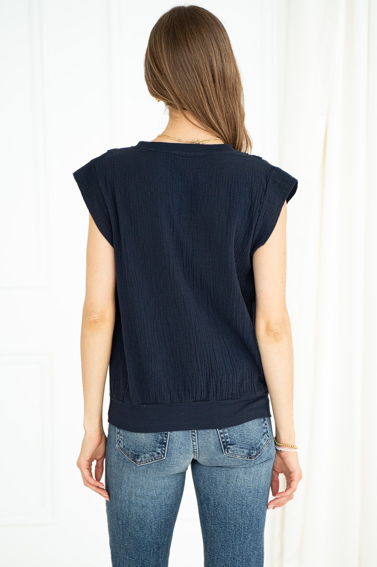 ALEX COTTON GUAZE TANK