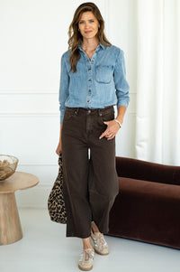 BURKE DENIM SHIRT-BL
